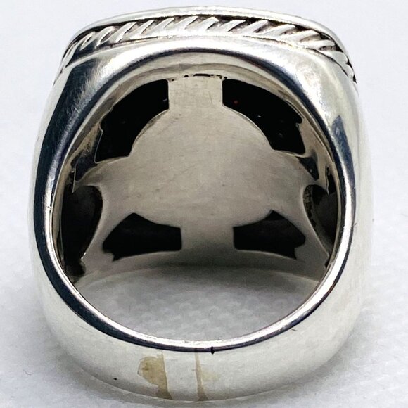 David Yurman Albion Pave Diamond Ring Sterling Silver 925 Size 6 READ - Picture 14 of 16